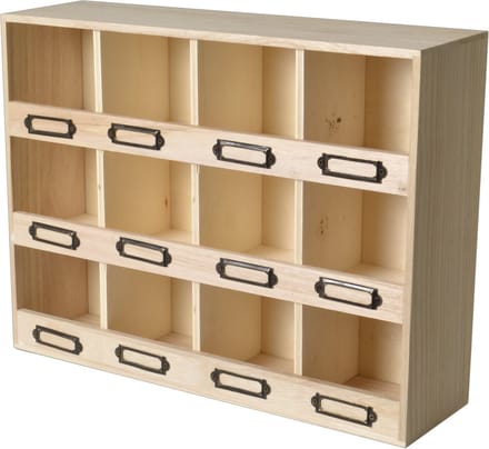 WOOD RACK 41X11X31CM