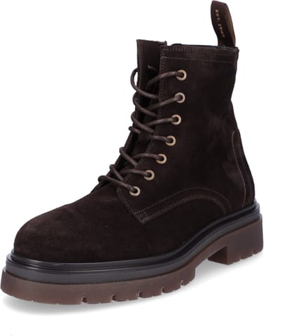 Gant heren leren veterboot Ramzee bruin