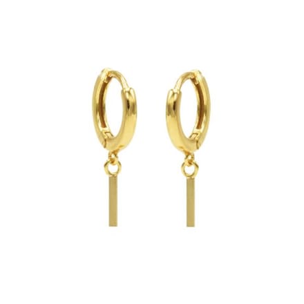 Karma Oorringen Hinged Hoops Square Tube Goud