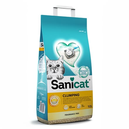10L Sanicat Klonterende Kattenbakvullling Parfumvrij