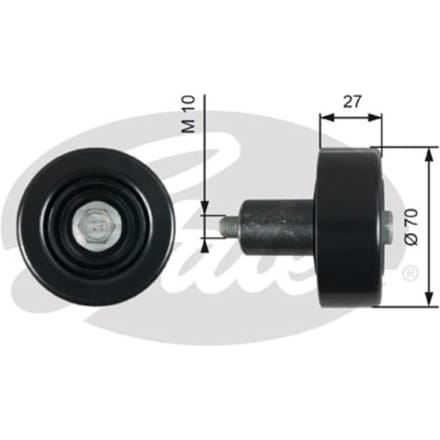 Spanrol/geleiderpoelie, V-riem DriveAlign® GATES T39277