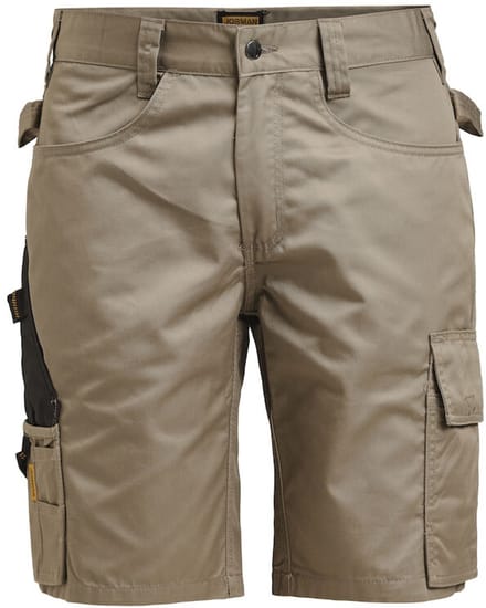 Jobman 2723 Service Shorts 65272320 - Khaki/Zwart - C42