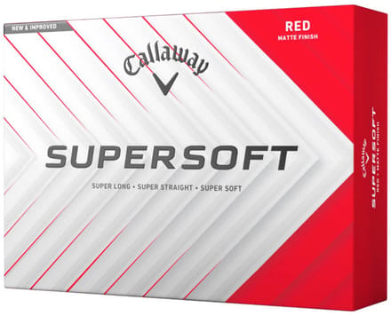 Callaway SuperSoft 2025 Golfballen - Rood - 12 Stuks