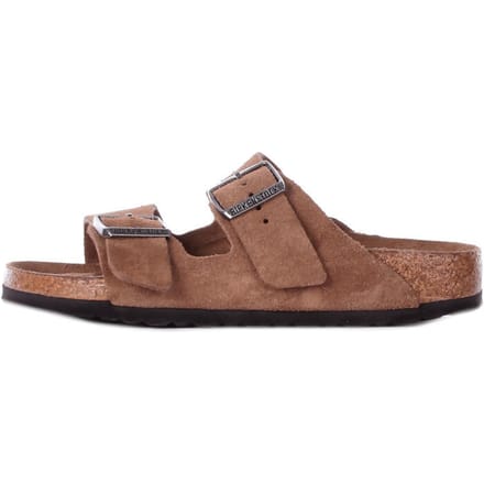 Zachte leren suède sandalen met flexibele zool Birkenstock Arizona