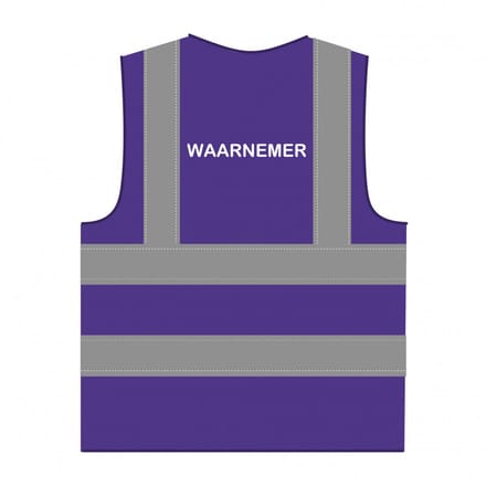 Waarnemer hesje RWS paars