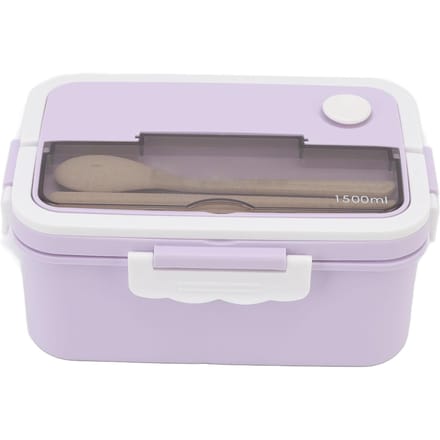 1500ml Lunchbox Hittebestendige Plastic Bento Box Draagbare Lunchcontainers met Stokjes Lepel