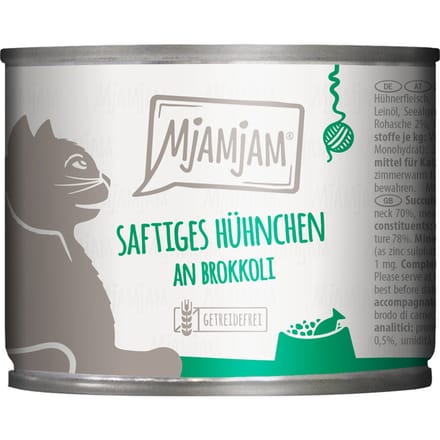 6x200g MjAMjAM Sappige kip op broccoli nat kattenvoer