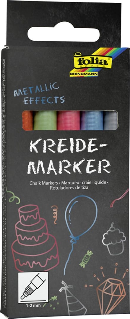 folia Kreidemarker ´Neon Lights´, 5er Set