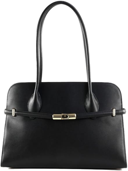 FURLA Leren schoudertas Goccia Dome Shoulder Bag Nero zwart