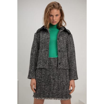 Josephine & Co Stephanie Jacket Steel Grey Melange Größe: 42 | Cropped-Jacken Outlet | Damen | Grau