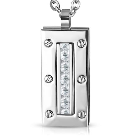 Amanto Ketting Alae - 316L Staal - 25x12mm - 50cm