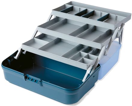 Lineaeffe 3 Trays Transparent Cover Viskist Blauw