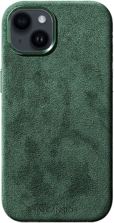 iPhone 15 - Alcantara Case - Midnight Green