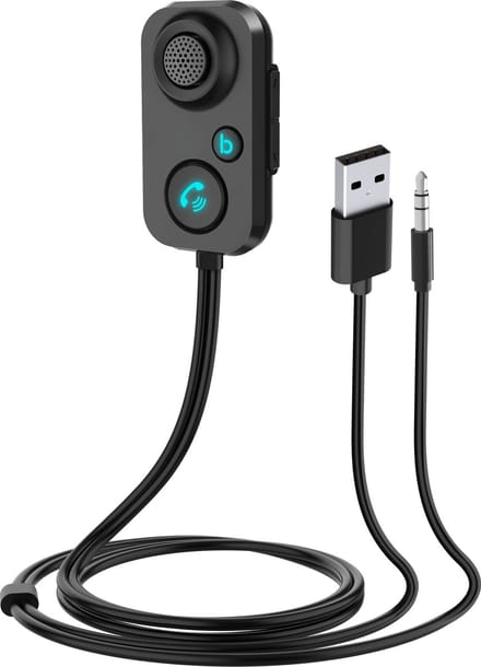Phreeze Bluetooth Receiver Auto - Bass Boost - Ingebouwde Ruisonderdrukking - Automatische Moduswisseling