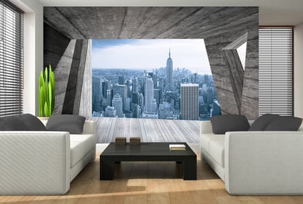 Window City New York Skyline Empire Photo Wallcovering