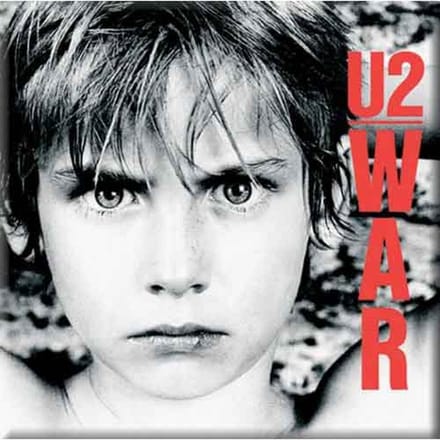 U2 - War - Koelkast Magneet - 7.5 x 7.5 cm