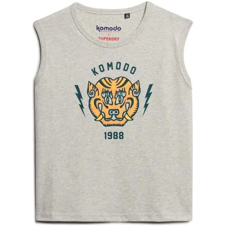 Superdry - Superdry x Komodo Tiger Slim hemdtop - Dames - Vesten