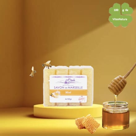 Savon de Marseille Honingzeep met Glycerine - 4x100g