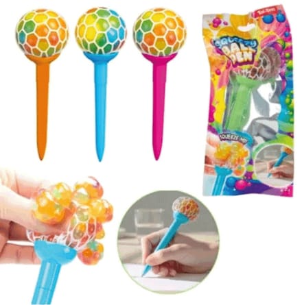 Balpen mesh ball met knijpbal