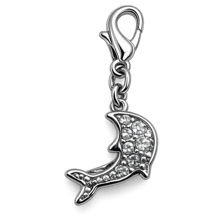 Bedel - Charm - Hanger voor bedelarmband - Dolfijn - hanger met kristallen