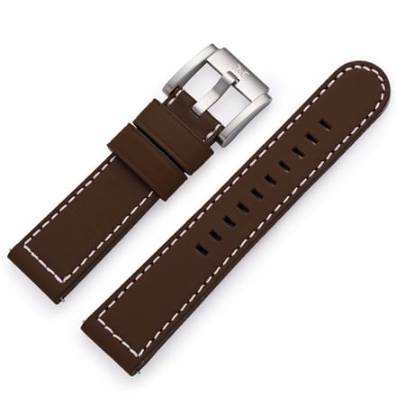 Marc Coblen / TW Steel Horlogeband Donkerbruin Leer 22mm