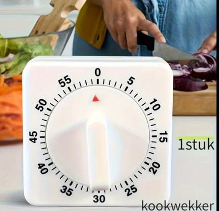Akyol - Magnetische Kookwekker Inclusief Standaard | Kookwekker Timer | Wit