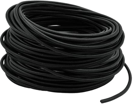 BRENZOOS- Kabelhuls 82Ft - Flexibele Slang - Draad Protector - Polyethyleen Buis - 3/10 Inch Diameter - Zwart - Draadbescherming