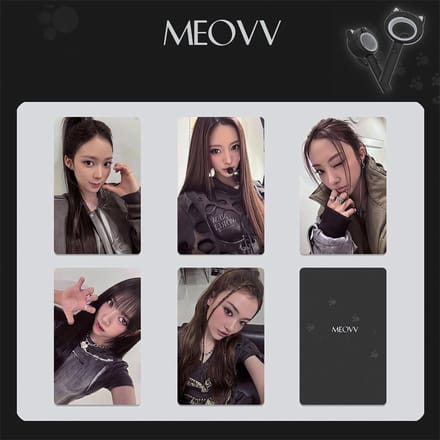 KPOP MEOVV Light Stick Photocard Double-sided variant 2 [Fotokaarten]