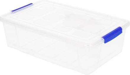 Plasticforte Opbergbox met deksel - 2 liter - transparant - kunststof - opbergkist