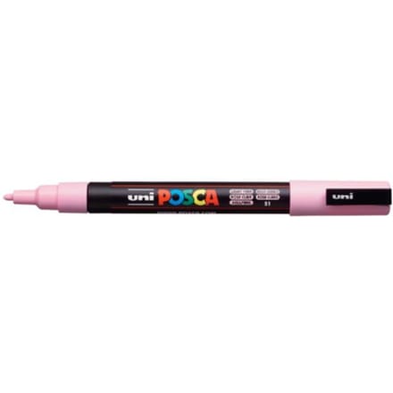 Posca marker met conische punt schrijfdikte fijn lichtroze