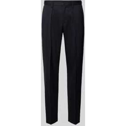 Pantalon van Mix van wol en elastaan met persplooien