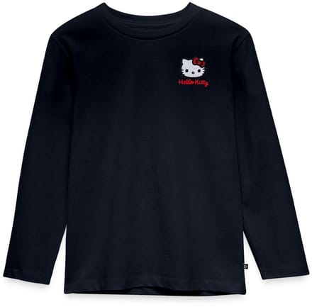 Hello Kitty Geborduurd Portret Premium T-Shirt Kinderen