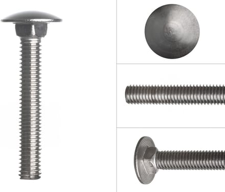 Slotbouten RVS M6 x 45 mm | 50 stuks
