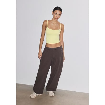 Stradivarius Top met polyamide bandjes  Goud S