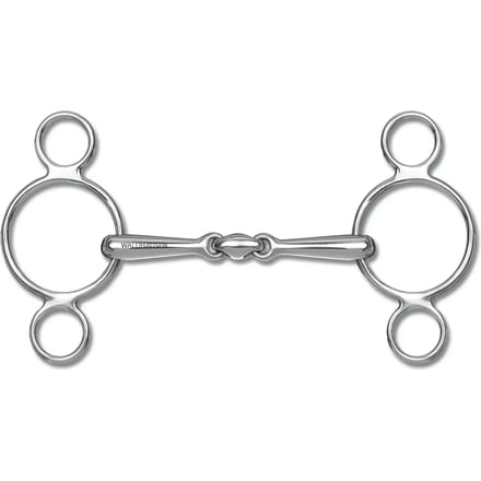 Driedubbel Gebroken Watertrens Bit Met Drie Ringen - Bijna Uitverkocht!