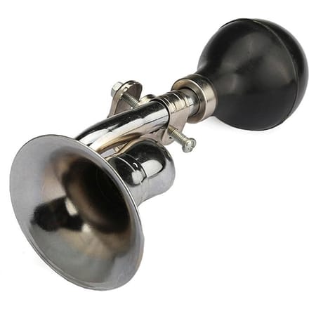 Fiets Slak Luchthoorn Luid Volledige Mond Fiets Fiets Retro Bugel Trompet zilver