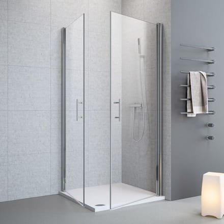 Megabad Profi Collection Planplus corner entry 80 x 80 x 195 cm MBPPEED80