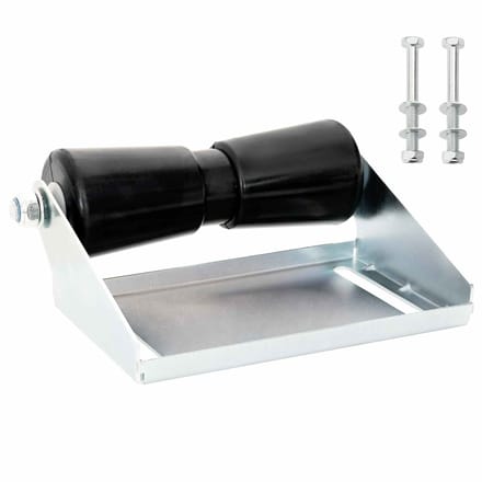 vidaXL - Boot - Trailer - Roller - met - Beugel - 25,4 - cm - Gegalvaniseerd - staal