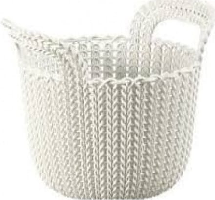 Keter Knit Serie - Ovale Opbergmand - 3L - Kunststof - Crème
