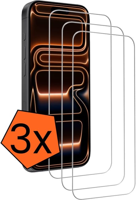 Screenprotector - 3 Stuks - Geschikt voor Apple iPhone 17 Pro Max / 18 Pro Max - Volledige Dekking - Gehard Glas - Beschermglas - Tempered Glass - Screen Protector