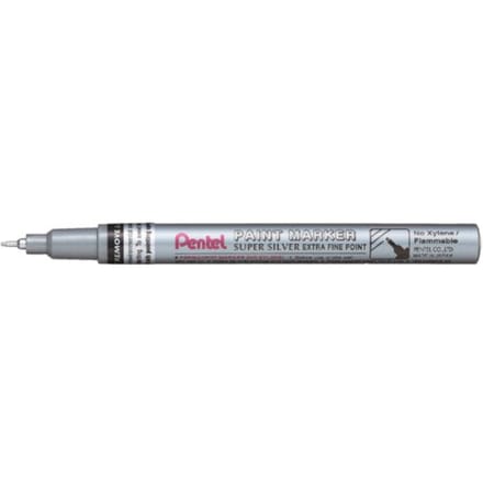Viltstift pentel mfp10 rond 0.7mm zilver