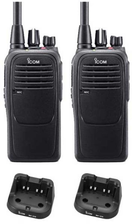 Set van 2 Icom IC-F29SR2 UHF PMR446 IP67 Waterdicht