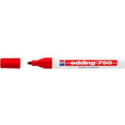 Permanente markeerstift Edding 750 Rood 10 Stuks