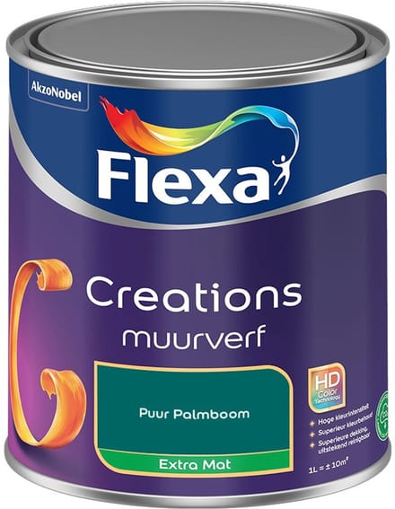 Flexa - Creations Muurverf Extra Mat - Puur Palmboom - Mengverf - 1 L