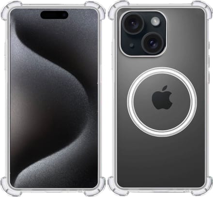 Hoesje geschikt voor Apple iPhone 15 Plus / 14 Plus Magsafe - Shock Proof Case – Transparant