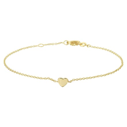Marie Celeste armband hart 1,1 mm 17 - 18,5 cm - Goud