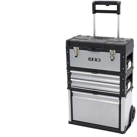 HBM 3 Delige Modulaire Verrijdbare Gereedschapskistenset