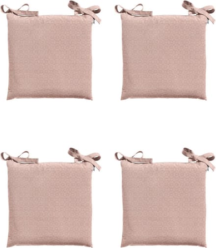Madison - Zitkussen - Universeel - 4st - 46x46cm - Outdoor Check Pink