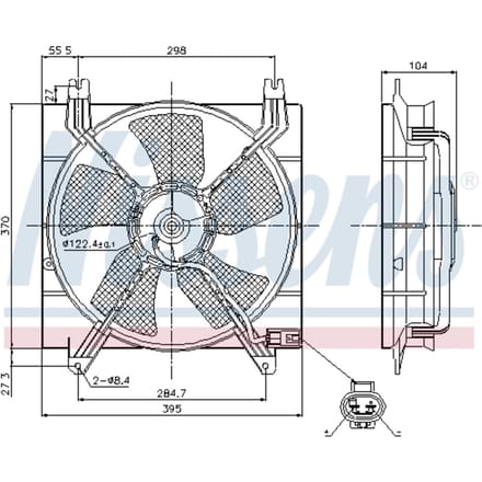 Koelventilatorwiel, motorkoeling NISSENS 85353