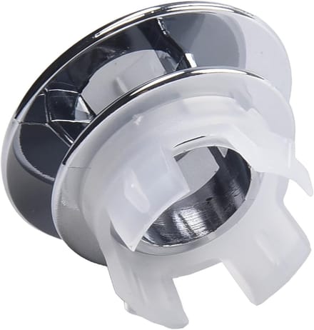Wastafel Overloop Covers - Afvoer Gat Trim - Badkamer Decoratie - Set van 2 Stuks - 22-24mm Diameter - Zilver